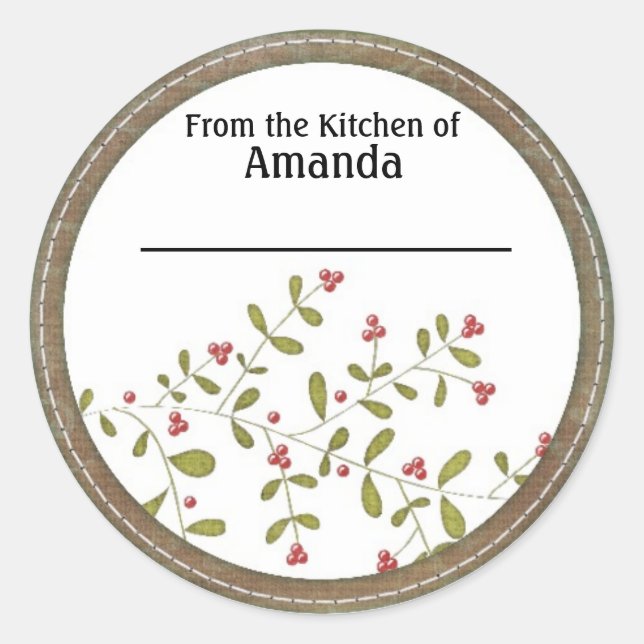 Från köket med märket, tillverkad efter etikett (Framsida)