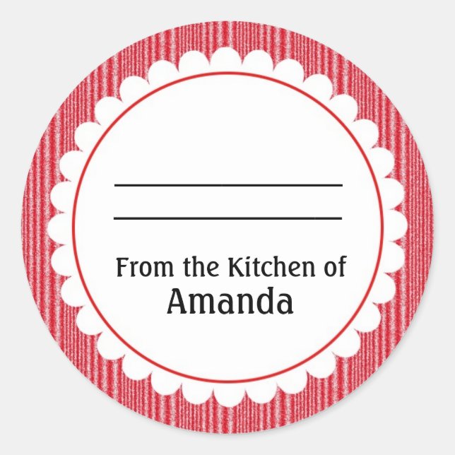 Från köket med märket, tillverkad efter etikett (Framsida)