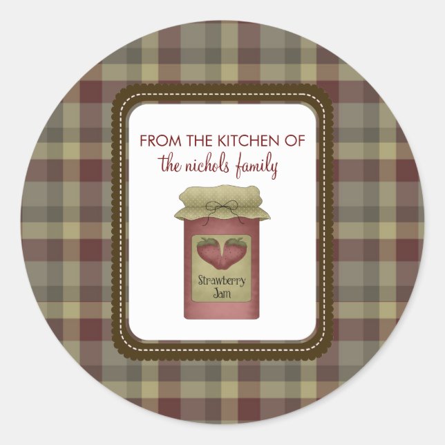 Från köket på fästingar runt klistermärke (Framsida)