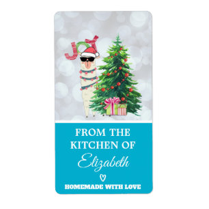 Från Köket på julen Llama Fraktsedel