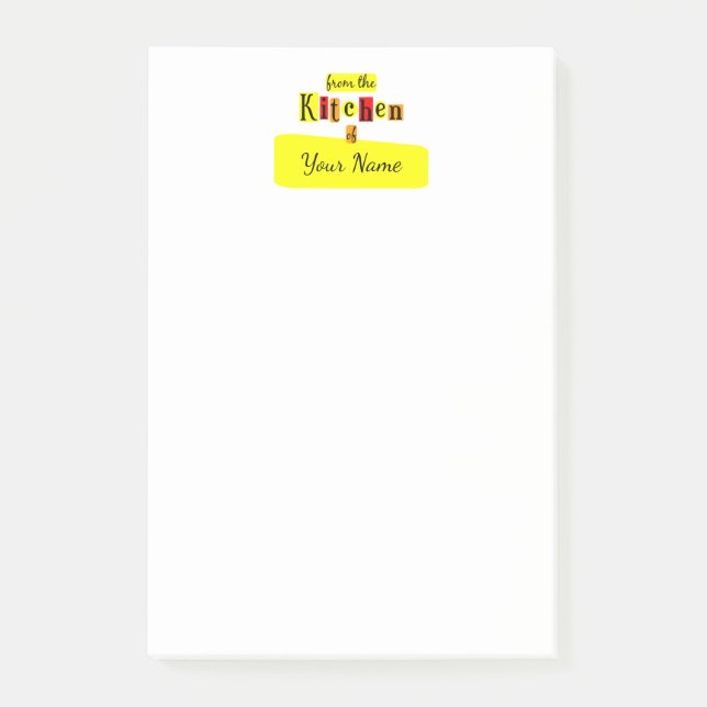 Från köket Retro anpassade Post it-lappar Post-it Block (Framsida)
