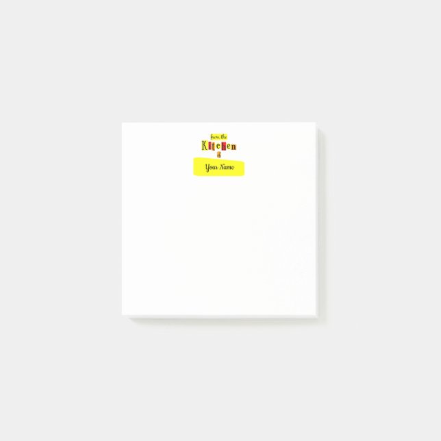 Från köket Retro anpassade Post it-lappar Post-it Block (Framsida)