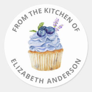 Från köket till Cuptårta Pastry Chef Bakery Cla Runt Klistermärke