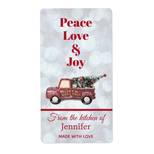 Från köket till julleveransen Lastbil Fraktsedel (Framsidan)