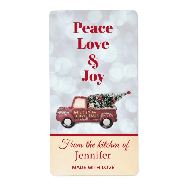 Från köket till julleveransen Lastbil Fraktsedel (Framsidan)