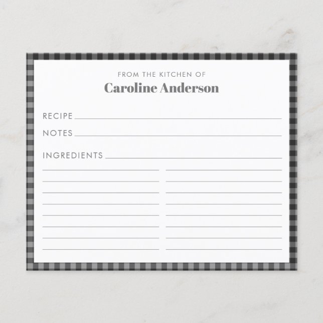 Från köket till Namn Black Play-receptet (Framsida)