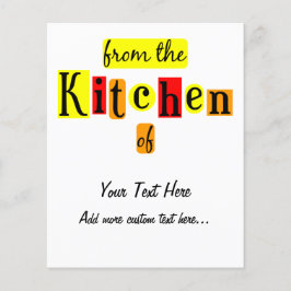 Från köket till Retro Anpassningsbar Canning Flyer