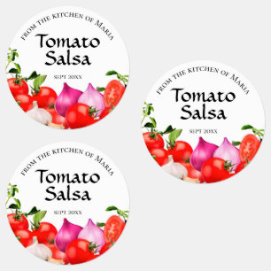 Från köket Tomato Salsa Homemade Klistermärke