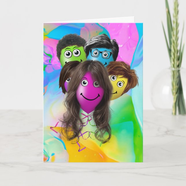 Från koncernens födelsedagsbubblor kort (Framsida)