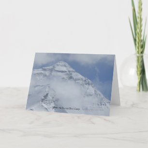 Från kort för Everest baslägerhälsning