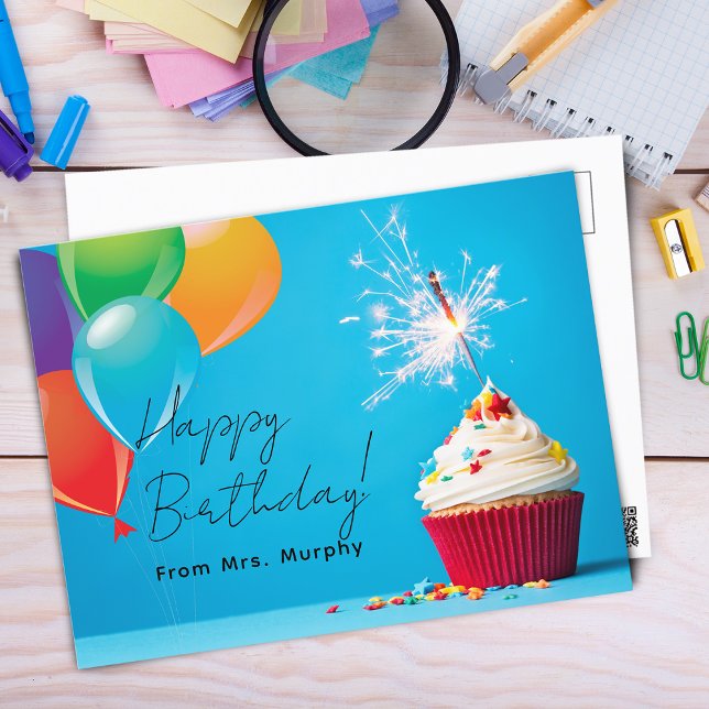 Från lärarnas barns födelsedag vykort (Skapare uppladdad)