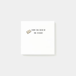 från lärarskrivbordet post-it block