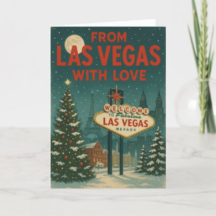 Från Las Vegas med Kärlek-Helgdag-kort Helgkort