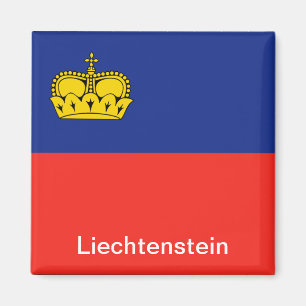 Från Liechtenstein flagga Magnet