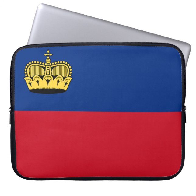 Från Liechtenstein Neoprenelaptop sleeve för (Framsidan)