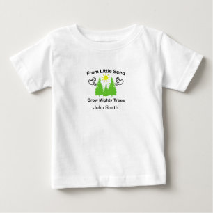 Från Liten Frö Växer Mäktiga Träd, Babypresent T Shirt