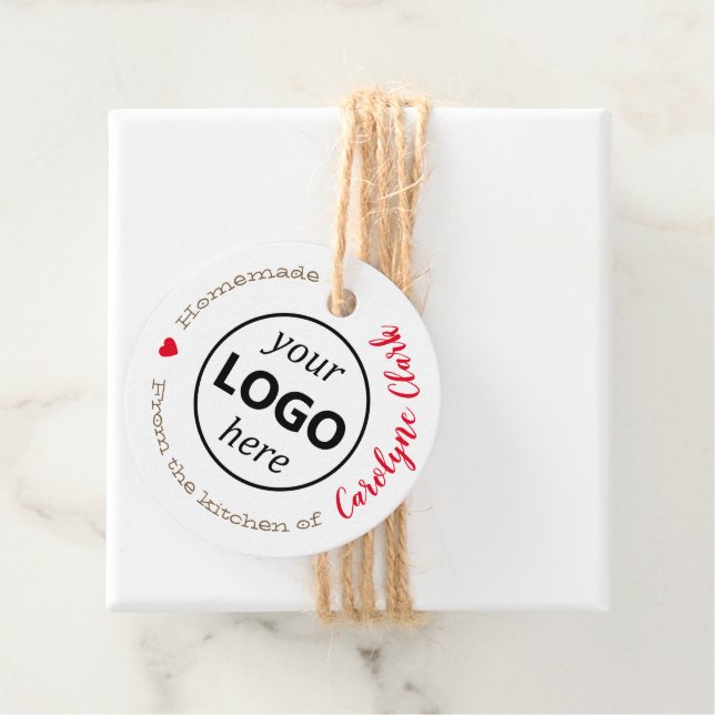 Från Logotyp Template Kraft Papper Gåvor Etiketter (På plats)