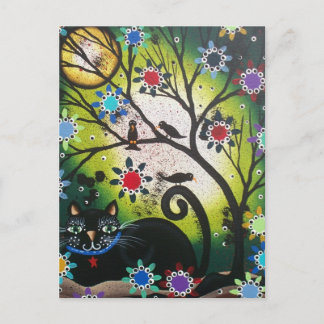 från Lori Everett_Day of the dead_Black Cat,Cats Vykort