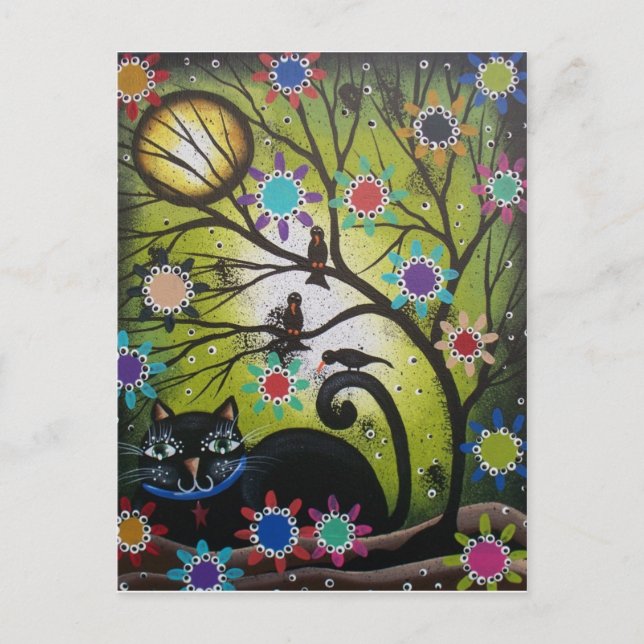 från Lori Everett_ Day of the dead,mexikan,svart k Vykort (Framsida)