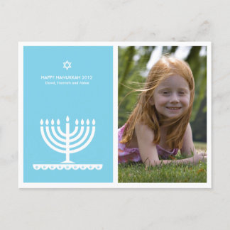 Från Lucy: LYCKLIG HANUKKAH MODERN MENORAH Helg Vykort