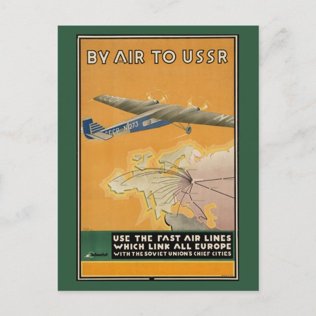 Från Luft till Sovjetunionen Vykort (Framsida)