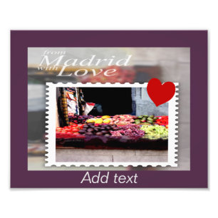 Från Madrid till Kärlek Fototryck