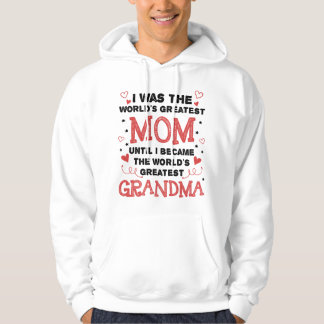 Från mamma till världens bästa mormor hoodie
