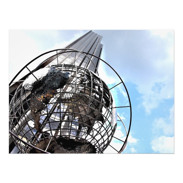 Från Manhattan till himlar Fototryck (Framsidan)