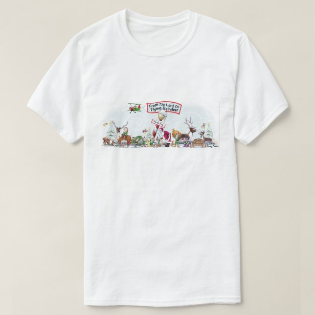 Från marken för flygrenar t shirt (Design framsida)