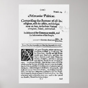 från Mercurius Politicus Poster