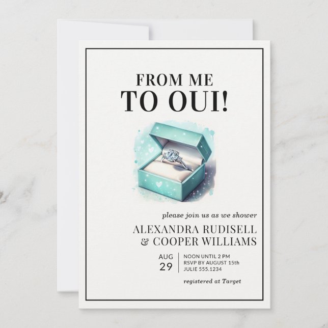 FRÅN MIG TILL OUI | MÖHIPPA INBJUDNINGAR (Framsida)