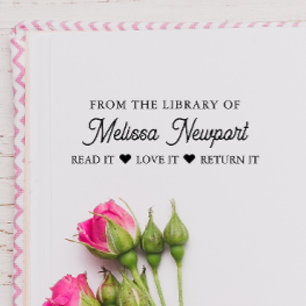 FRÅN MIN BOKSAMMLING LÄS DEN ÄLSKA DEN ÅTERLÄMNA D STÄMPEL