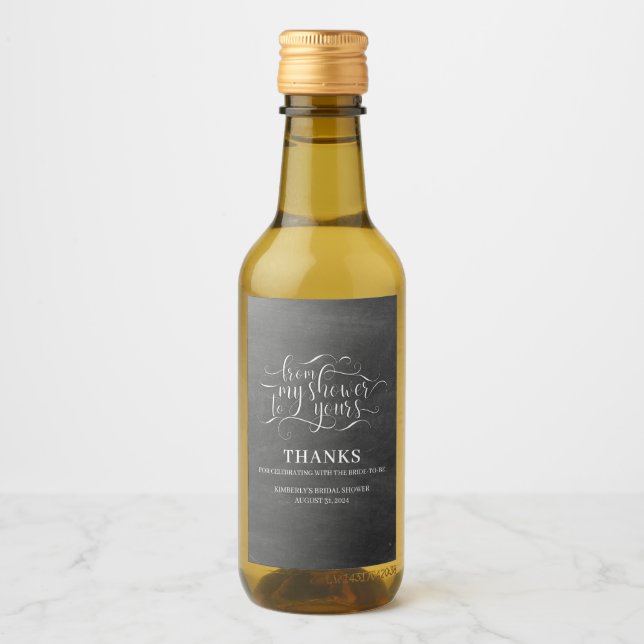 Från Min Dusch Till Din Hemlagade Duschgelliketter Vinetikett (Framsida)