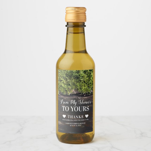 Från Min Dusch Till Din Hemlagade Duschgelsetikett Vinetikett (Framsida)