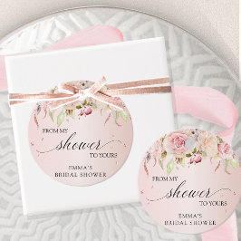 Från min dusch till din, Rosa och Roséguld Gåvor Etiketter