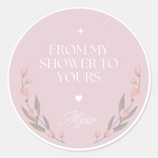 FRÅN MIN DUSCH TILL DIN RUNT KLISTERMÄRKE