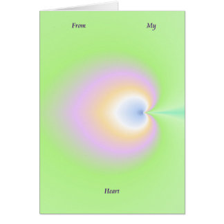 Från min hjärta hälsningskort