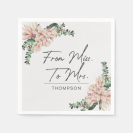 Från miss till Magnolia Lila Papprare Pappersservett