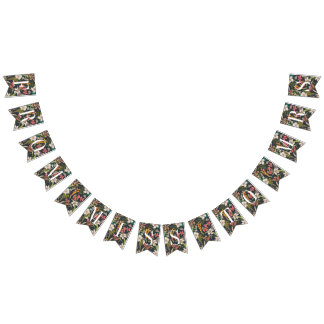 Från miss till mrs Banner Bunting Navy Tropical Vimplar