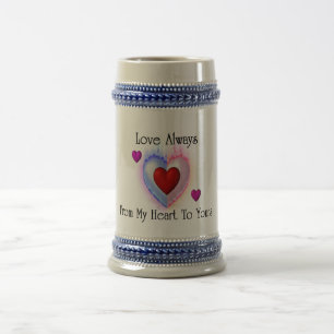Från mitt hjärta till ditt 18 oz Stein Sejdel
