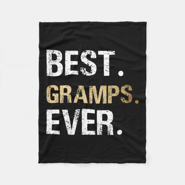 Från mordotter Grandson Best Gramps nånsin Fleecefilt (Framsidan)