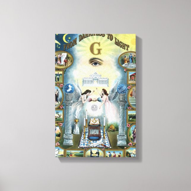 Från mörker till ljus canvastryck (Framsida)