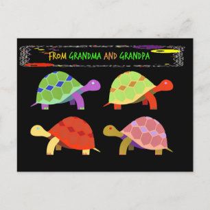 Från mormor och farfar, bara för barnbarn vykort