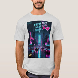 Från New York, med flodflödet Kärlek-Öster T Shirt
