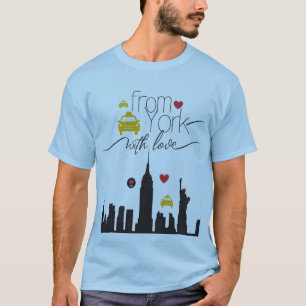 Från New York, med Kärlek - City Pulse T Shirt