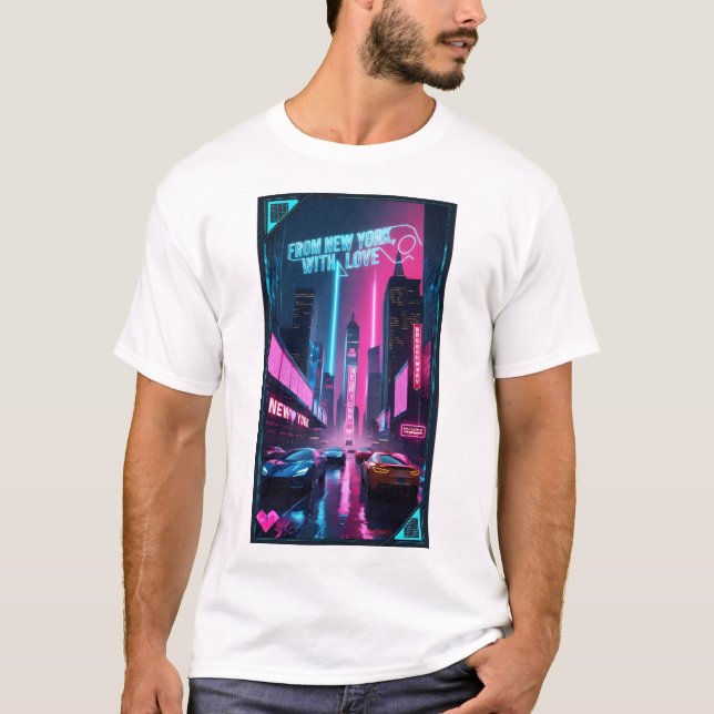Från New York, med Kärlek - Empire state i sinnet T Shirt (Framsida)