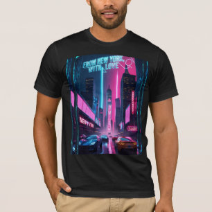 Från New York, med Kärlek-Pridet Bold NYC T Shirt