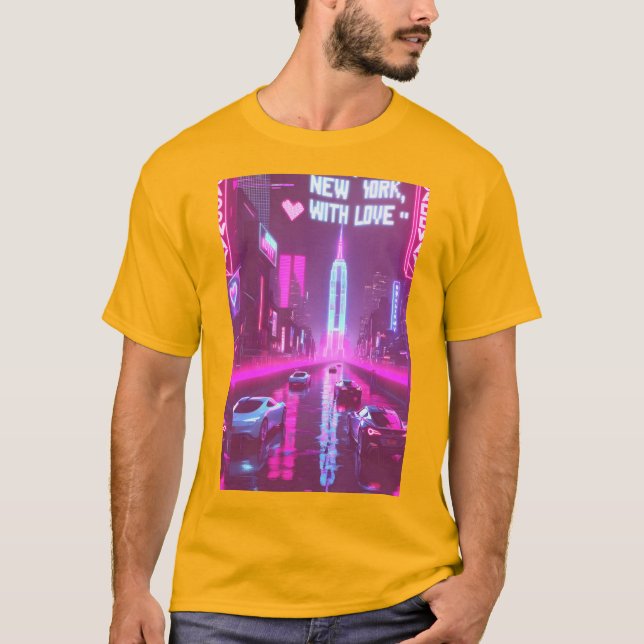 Från New York, med Kärlek-Soho Stroll Snyggt T Shirt (Framsida)