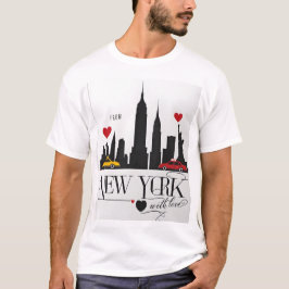 Från New York, med Kärlek - Times Square Glow T Shirt
