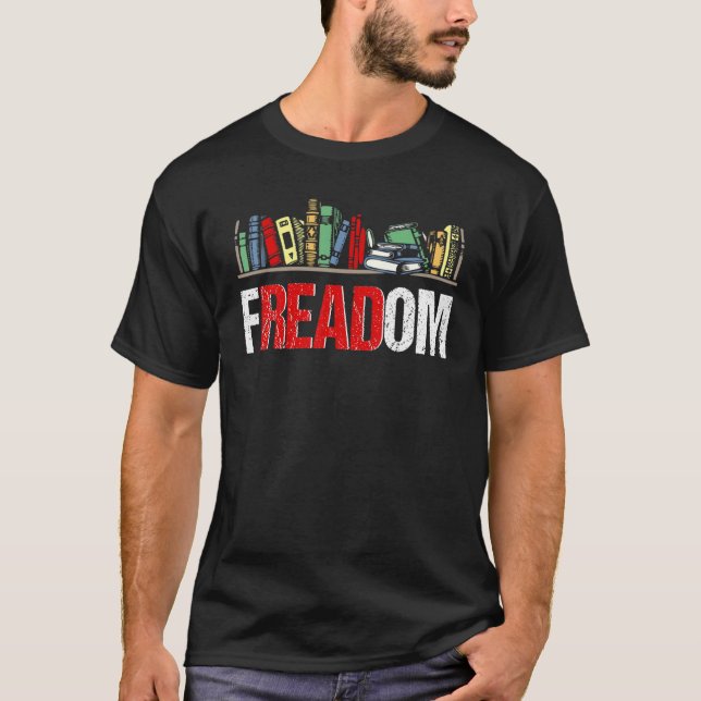 Från och med att jag läste Bannad Bokar Reading Bo T Shirt (Framsida)